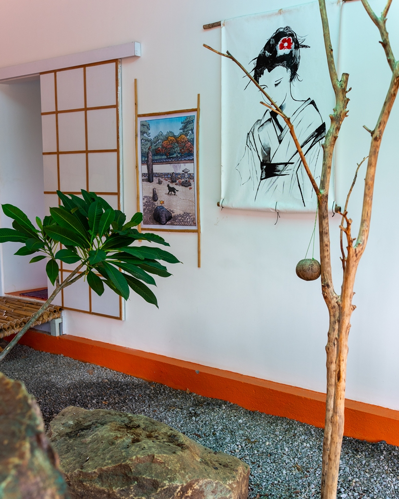 Warm hotel interior